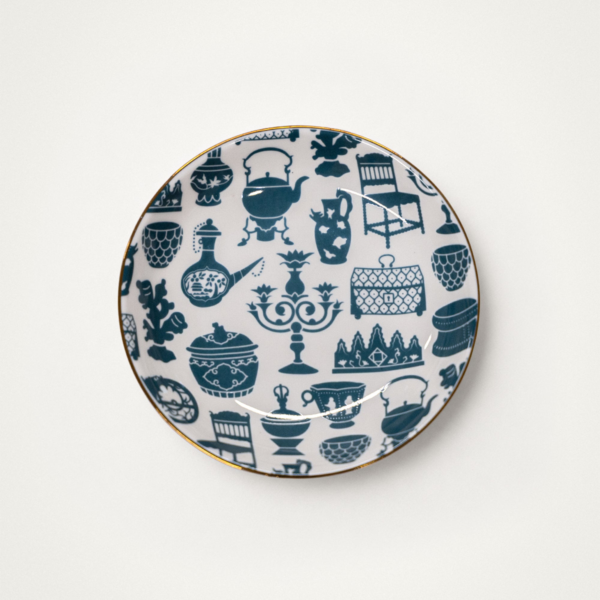 Bone China Saucer – Living Wares (Blue)
