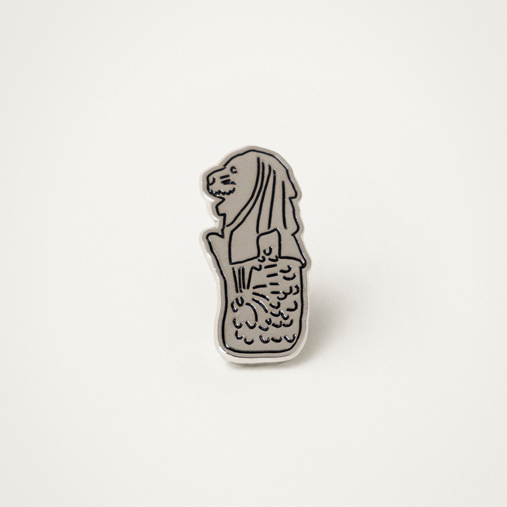 Enamel Pin – Detailed Merlion