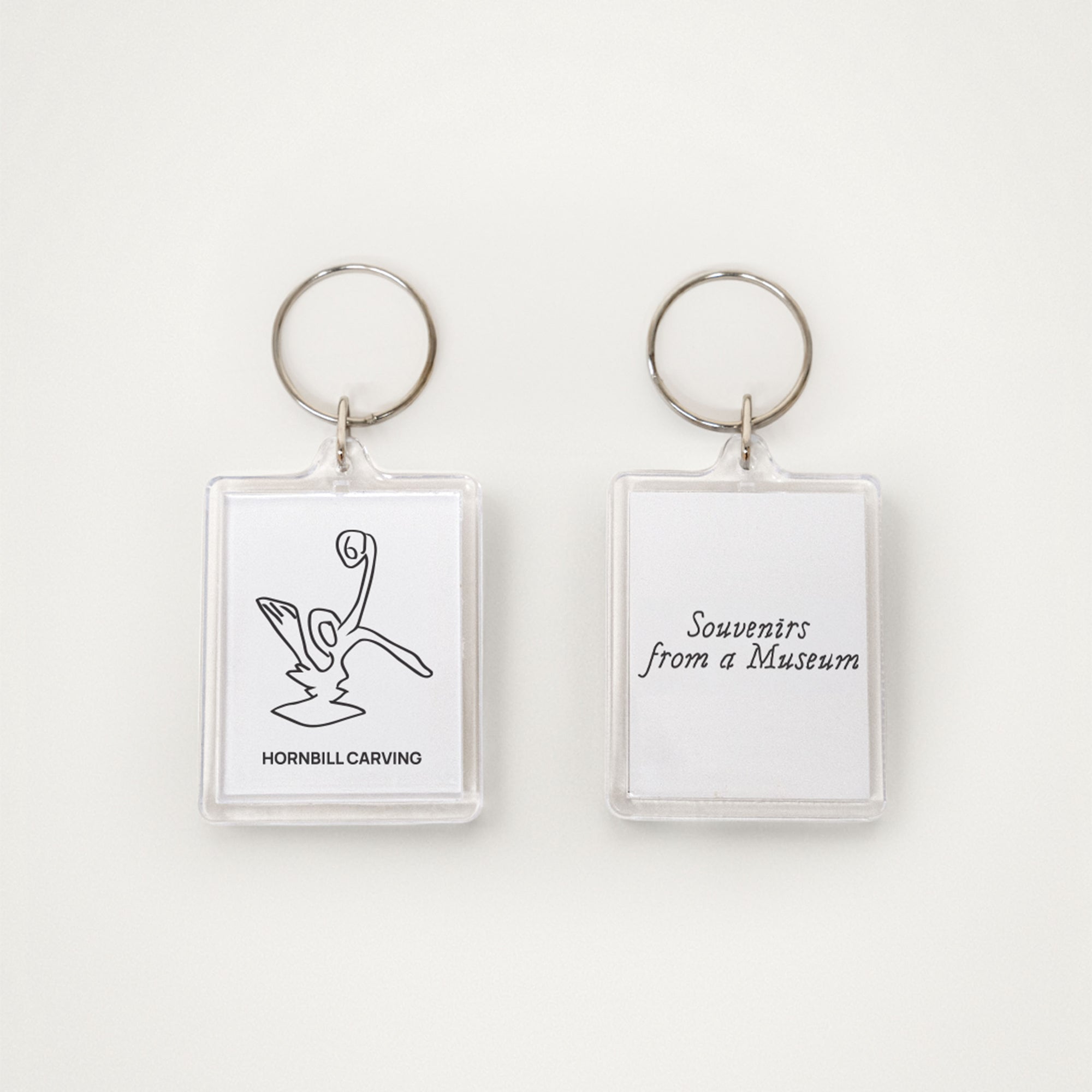 Acrylic Keychain – Hornbill Carving