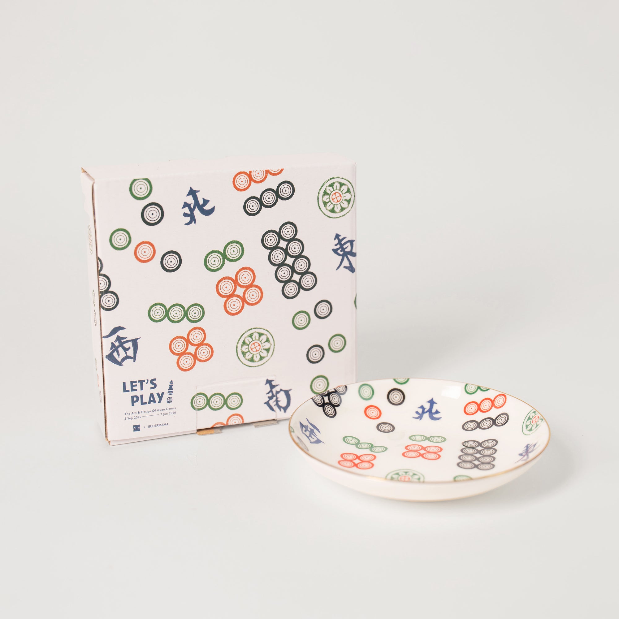 The Mahjong Bone China Sauce Dish (Circles)
